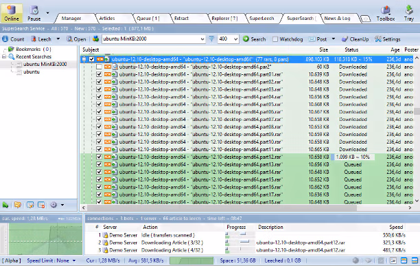 NewsLeecher screenshot
